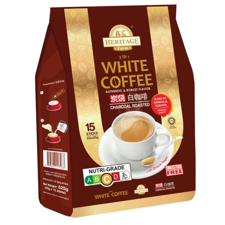 3 In 1 White Coffee Charcoal Roasted