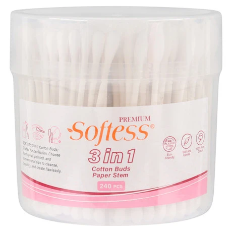 3In1 Cotton Buds (Paperstick)