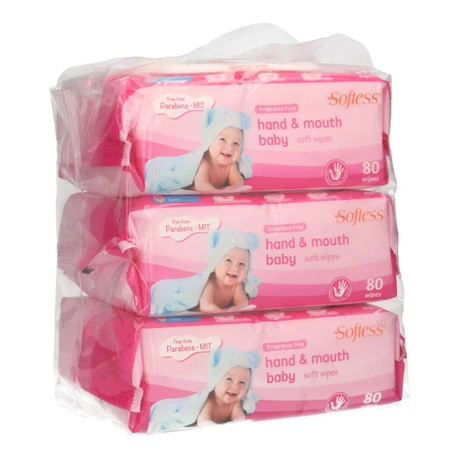 Hand & Mouth Fragrance-Free Baby Wipes