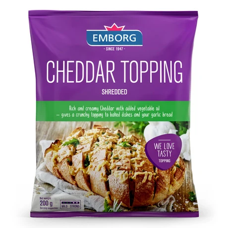 Natural Shredded Cheddar Topping