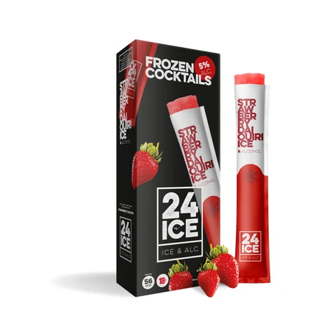 Frozen Cocktails Popsicle Strawberry Daiquiri Alc5%