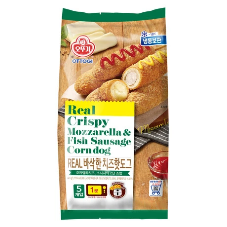Real Crispy Mozzarella & Fish Sausage Corn Dog