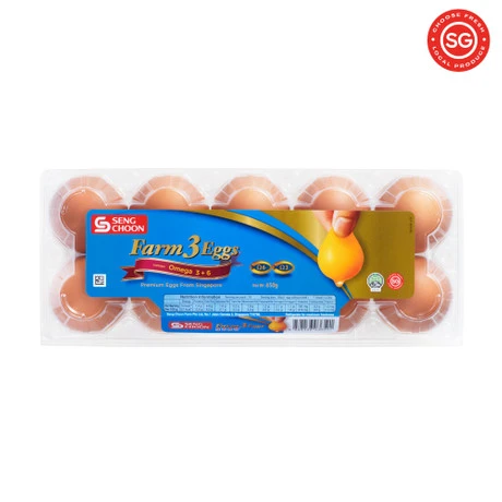 Omega 3+6 Low Cholesterol Eggs (10S)
