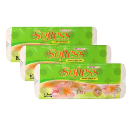 Premium Pure Virgin Pulp 3Ply Bathroom Roll