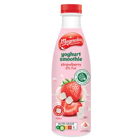 Yoghurt Smoothie Strawberry With Nata De Coco