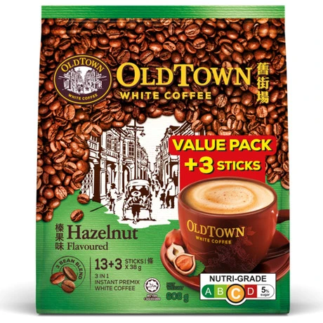 3 In 1 White Coffee Hazelnut Flavoured (Value Pack)