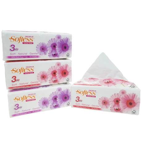 Premium Pure Virgin Pulp 3Ply Facial Tissue