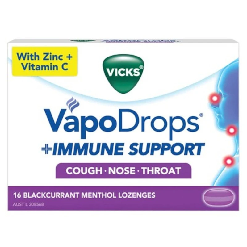 Vapodrops Blackcurrent Mentol Lozenges